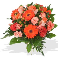 Fresh Orange Flower Bouquets from Flower Biz Christchurch